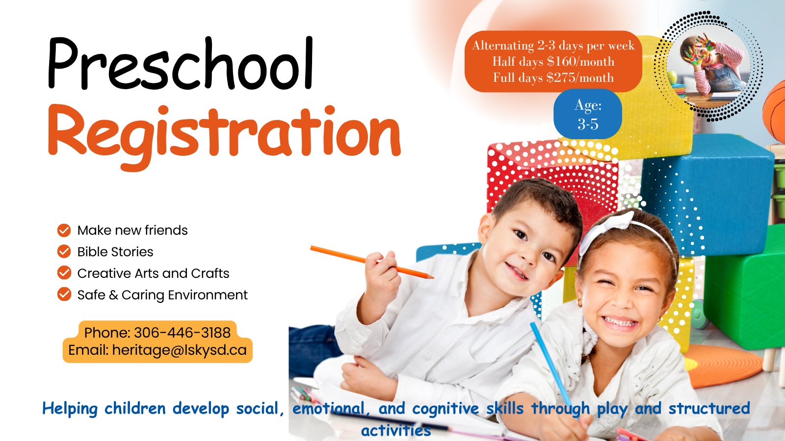 preschool Registration poster