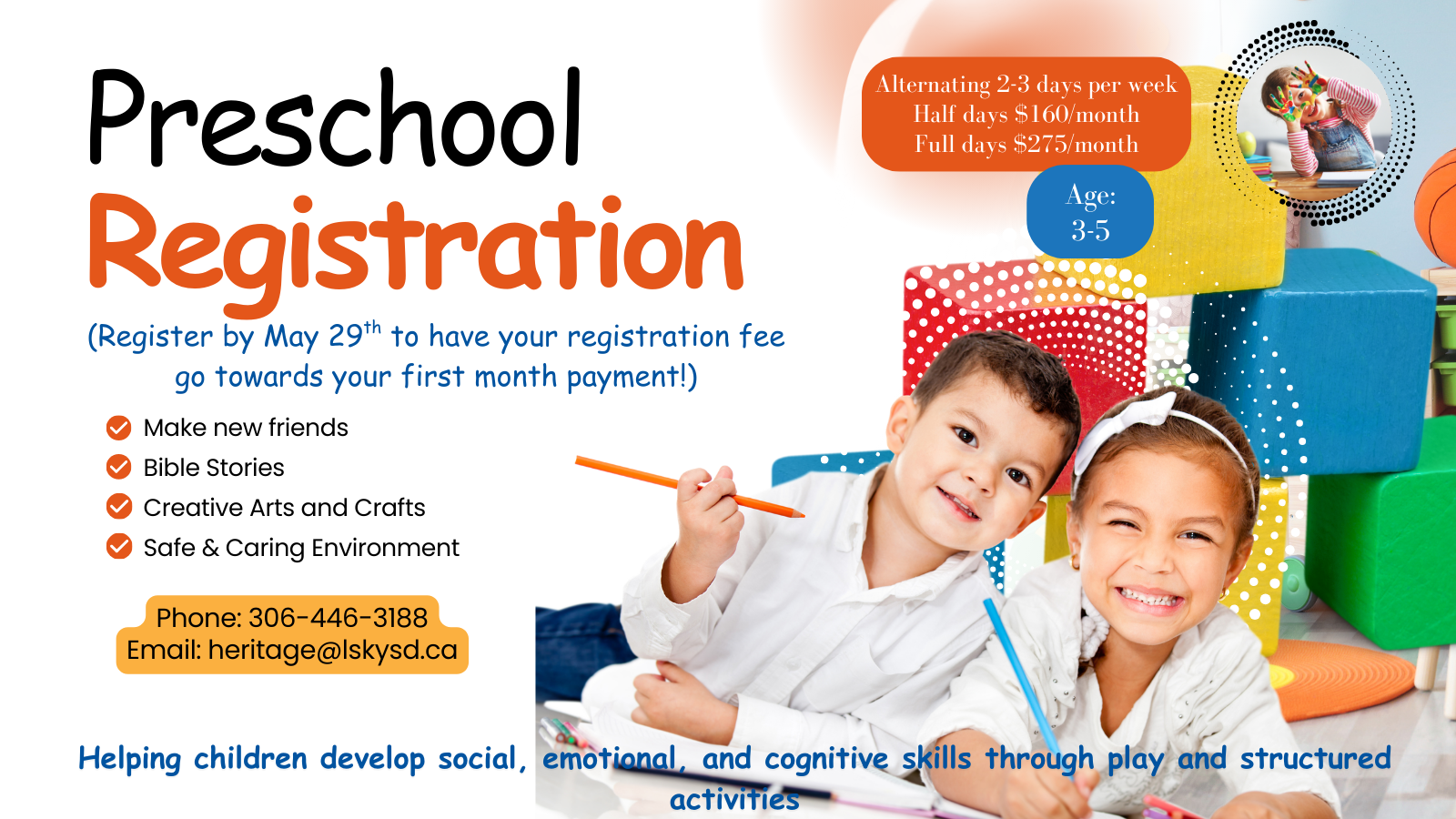 Preschool Registration 2026 27